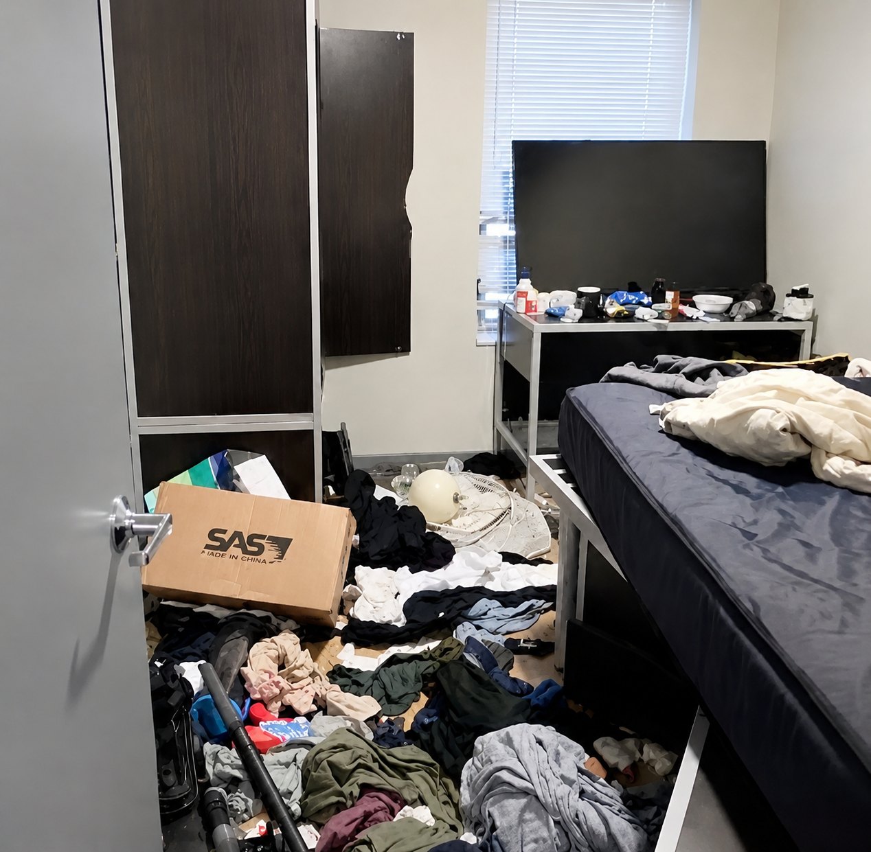 Bedroom Transformation — before cleaning